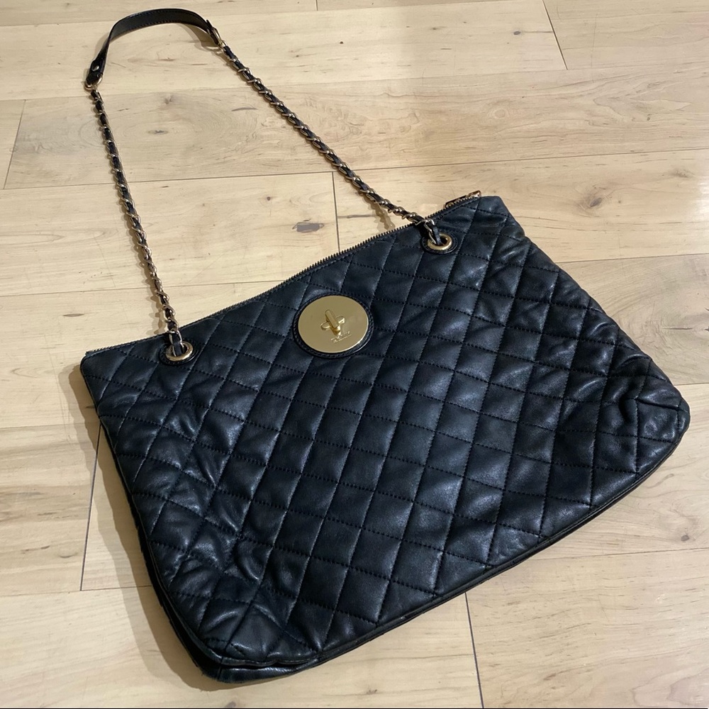 NWOT DKNY Quilted Leather Shoulder Bag